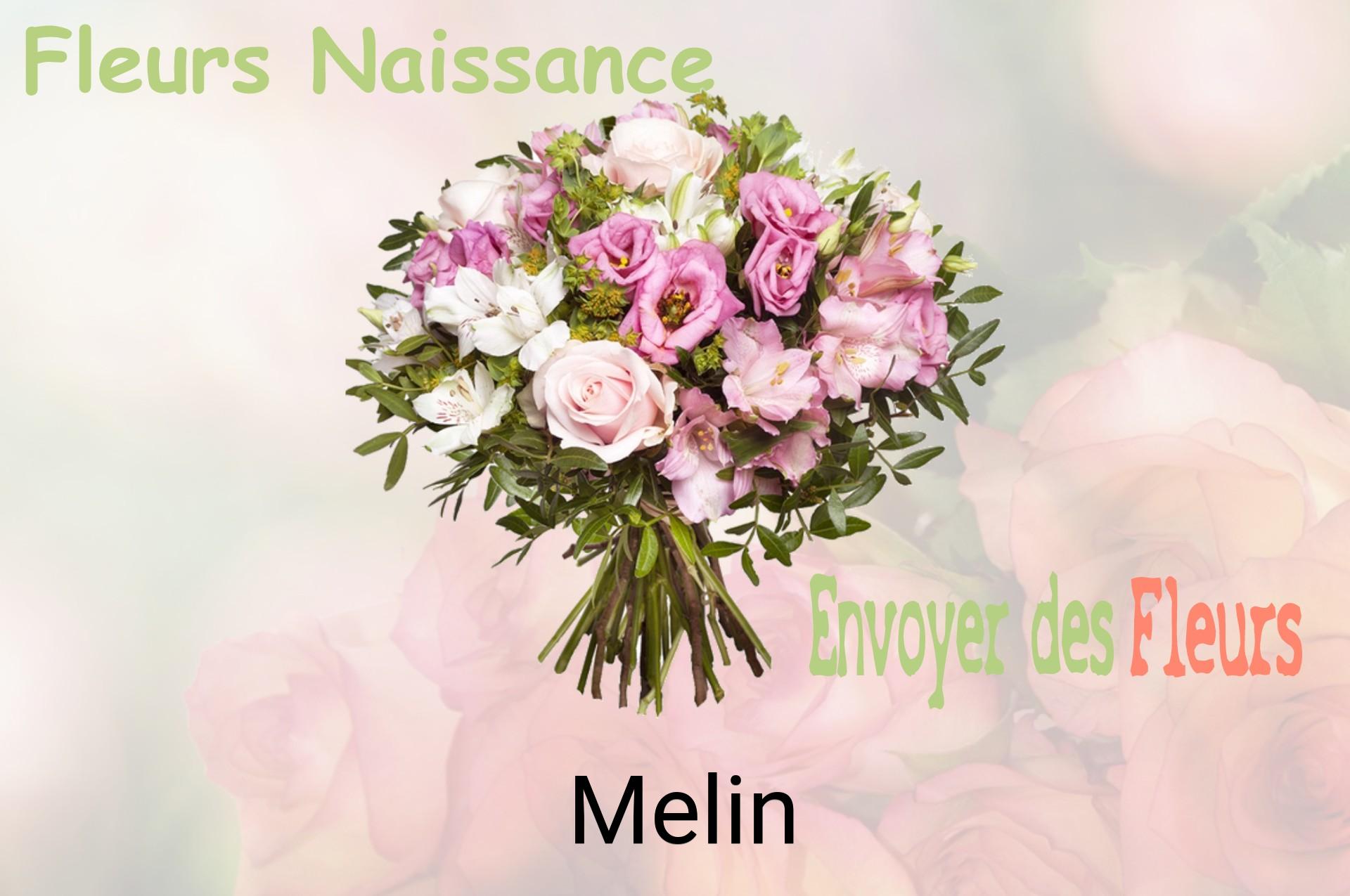 Bouquet de fleurs de naissance livré à Melin